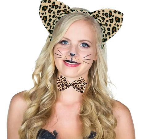 Karnevalový kostým srnka, leopard s nálepkami, 