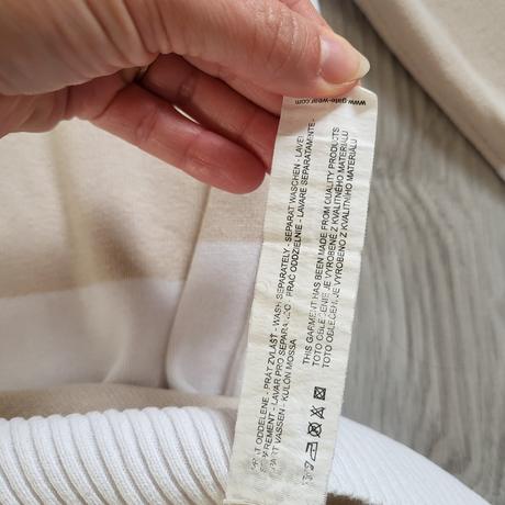 Xl béžový pasikovany sveter, xl