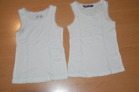 2ks čipkované tielká, lindex,98