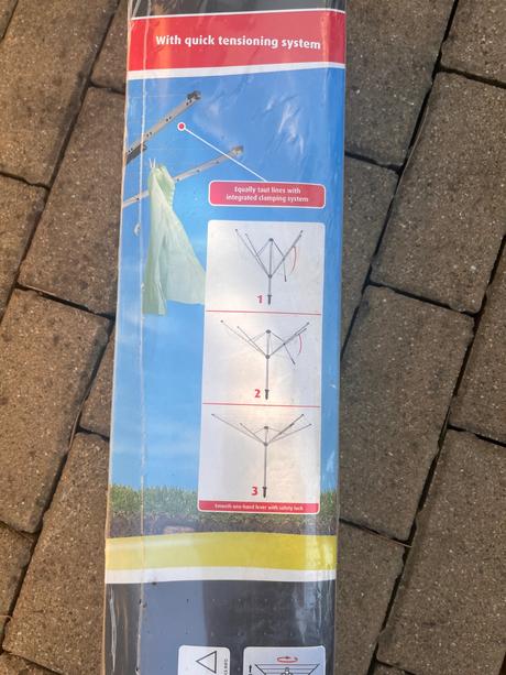 Sušiak na bielizeň, rotačný, 