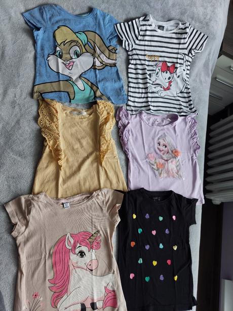 Tričká krátky rukáv, h&m,110