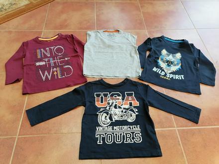 4 ks tričká, veľ. 86/92, 86