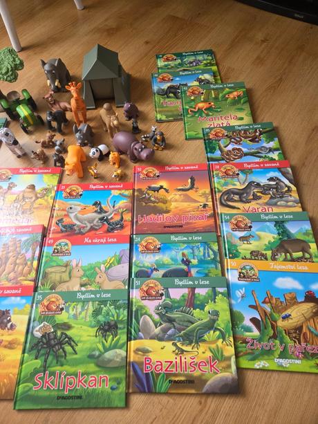 Knihy o zvieratkách s figúrkami,