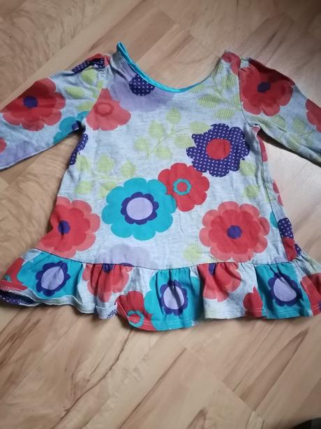 Kvetované tričko s volánom - 92, 92