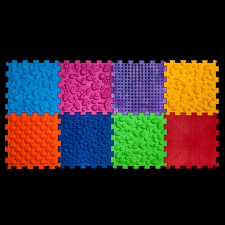 Ortek masážna ortopedická podložka puzzle "mix" 8,