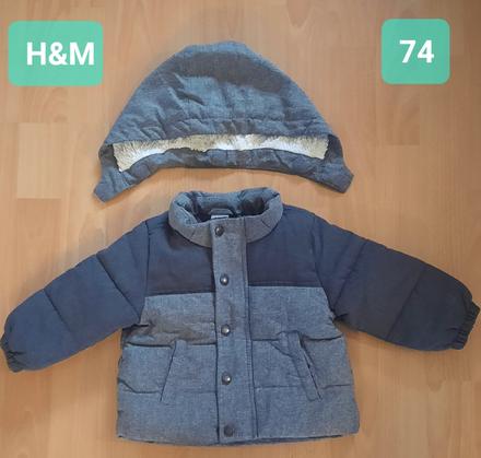 Zimná bunda, h&m,74