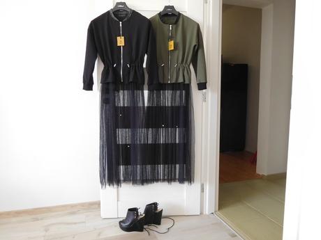 Mikinky bavlnené s tilovou suknicou s/m nová, 36