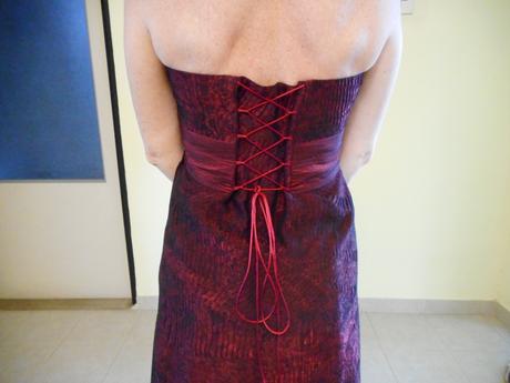 Bordové spoločenské šaty 36, 36