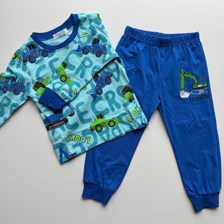 Chlapčenské pyžamo tractor bledomodrá, 98 / 110