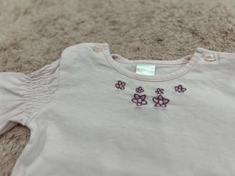 Tričko s kvietkami a motýlikom, 68