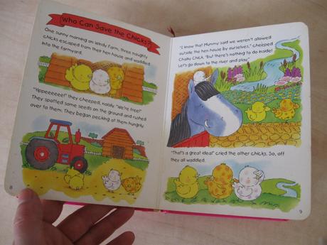 Anglické leporelo first chick stories,