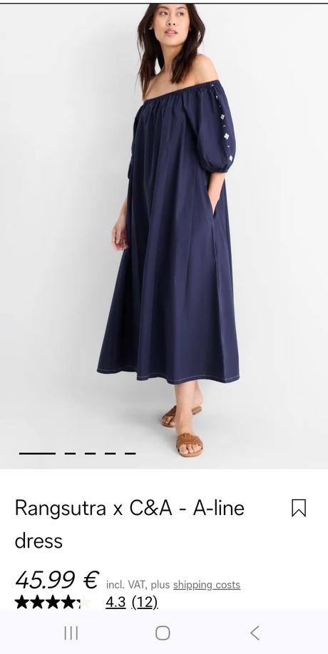 Šaty bavlnené s/m, c&a,m