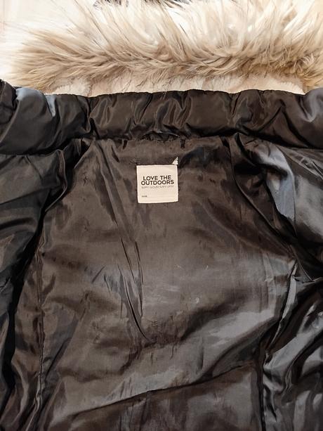 Čierna zimná bunda, h&m,128