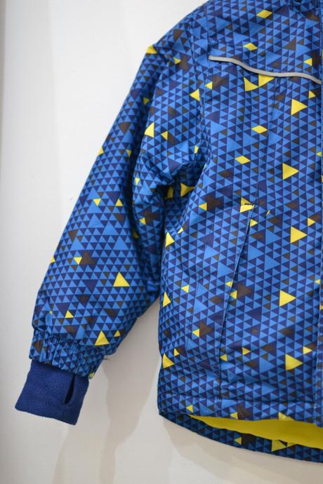 Detská zimná modrá bunda 110/116, 110