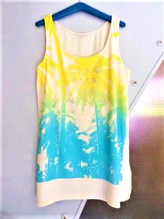 Tielko/minišaty na pláž m/l, l