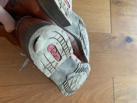 Rieker kožené zateplené členkové topánky 40, rieker,40