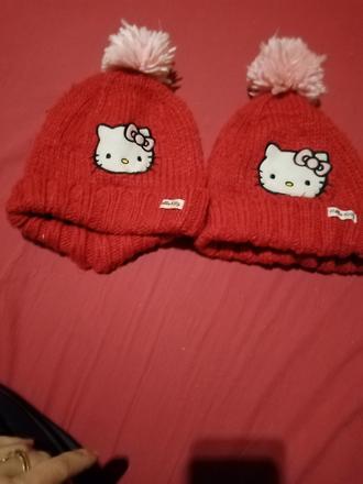 Dievčenska čiapka 2 kusy, hello kitty,122