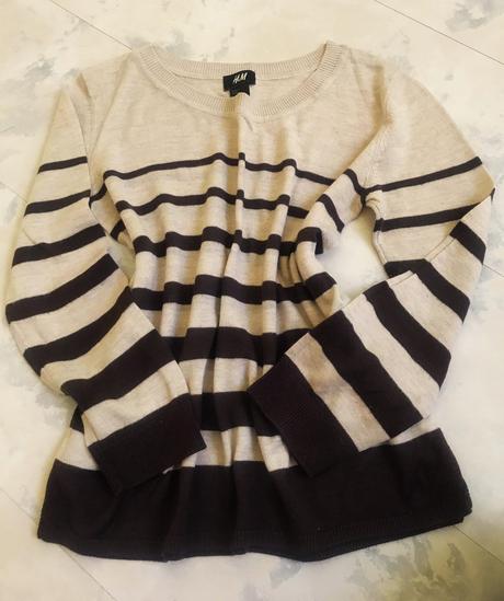 Tenší pulóvrik/over size, h&m,xs