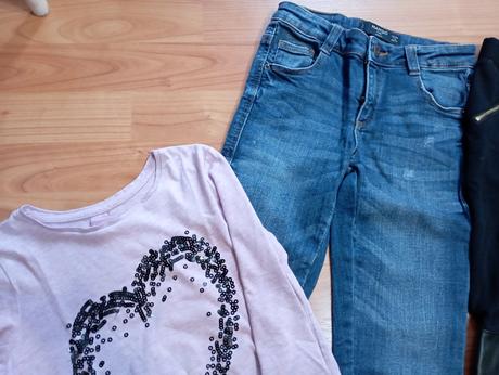 2x nohavice a tricko, mango,128