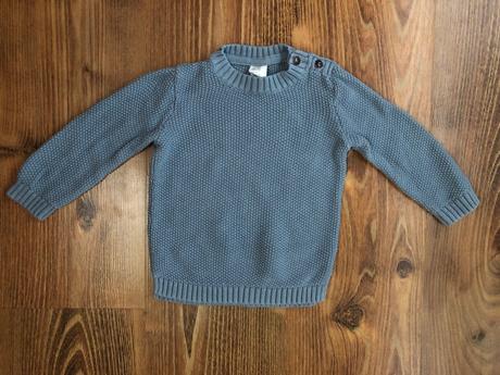 Modrý svetrík, h&m,74