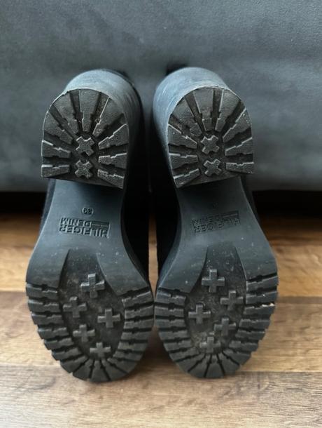 Čierne členkové čižmy tommy hilfiger, tommy hilfiger,39