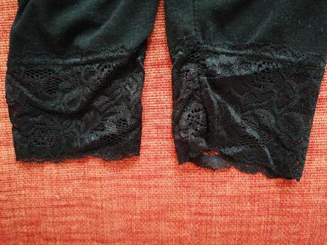 Legíny s čipkou s 3/4, s