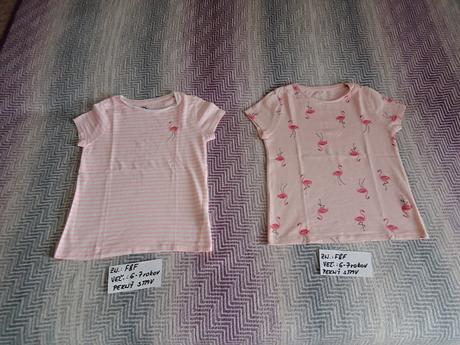 Dievčenské tričká zn.f&f veľ.6-7rokov, f&f,116