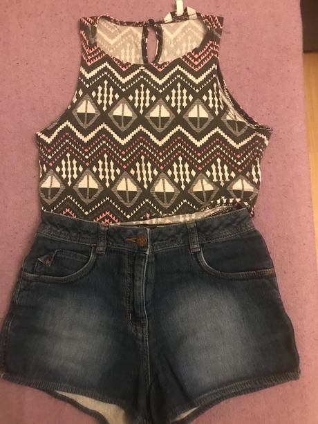 Crop top+ kratasky, 140–152