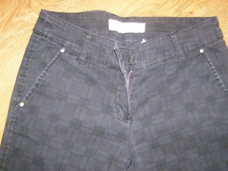 Fishbone nohavice s károvanou vzorkou, fishbone,xs