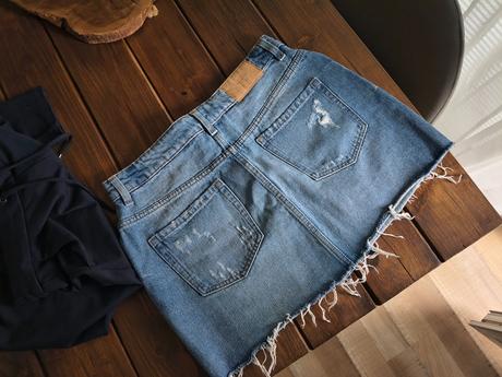 Zara riflová sukňa m, zara,m