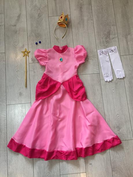 Kostym princezná peach super mario 5-7 rokov, 