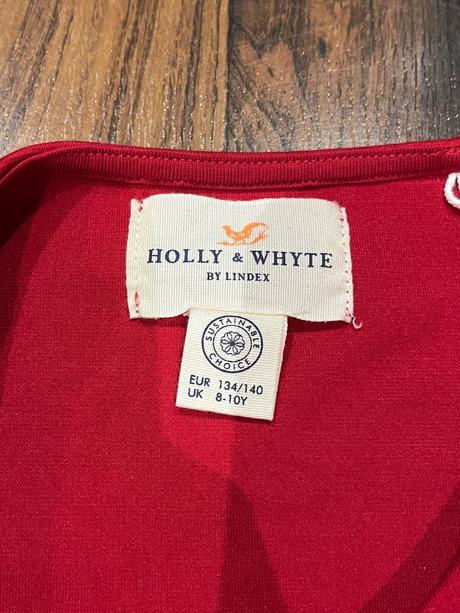 Červené šaty lindex  134/140, lindex,134