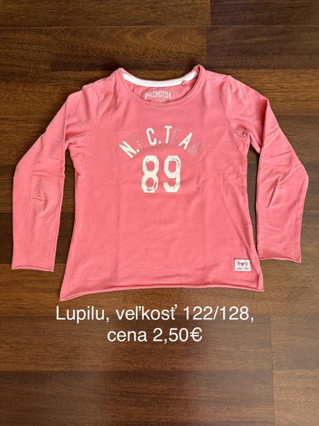 Tričko dlhý rukáv, lupilu,128