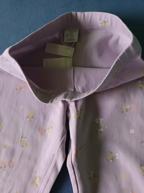 Elastické trištvrťáky s čipkou, lindex,110