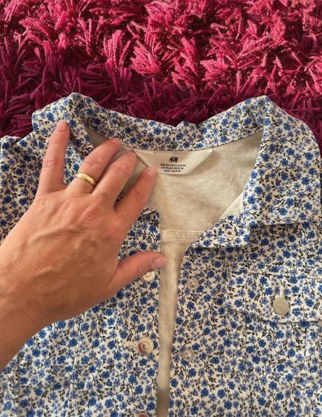 Rifľová bunda, h&m, veľkosť 134, h&m,134