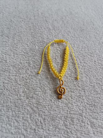 Handmade náramok "hudba", 