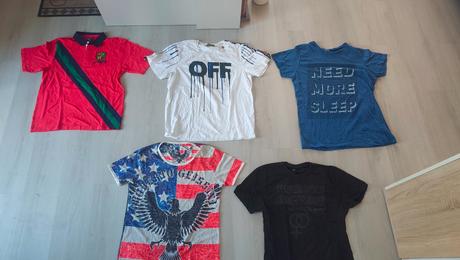Takmer nové zn. bavlnené tričká-polokošele, v.xl, xl