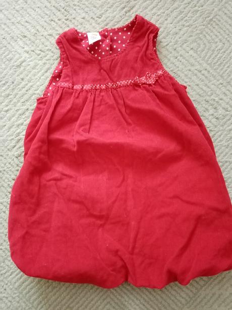 Červené vianocne saty vel. 74 (6-9mes.), mini mode,74