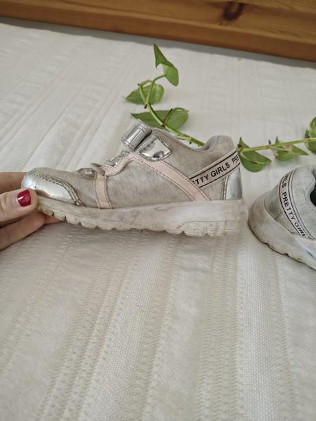 Strieborné tenisky/ sivé tenisky na suchý zips, reserved,27