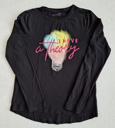 Tričko čierne so žiarovkou, coccodrillo,164