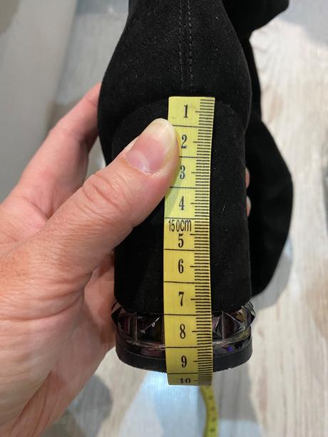 Semišové čižmy nad kolená 39, 39