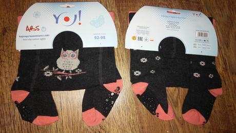 Bavlnené pančuchy s abs, 92 / 98