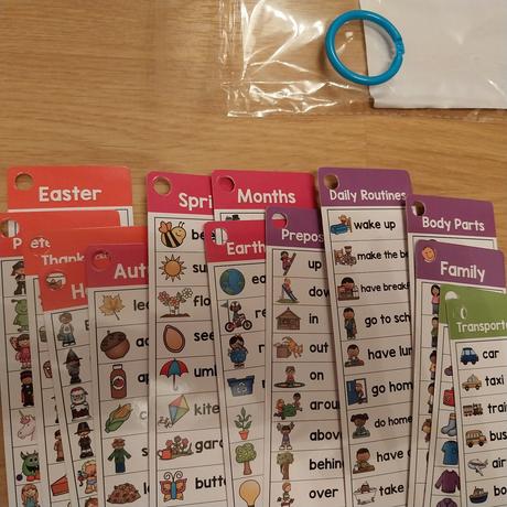 "slovnicek" - sada 20 obojstrannych karticiek v aj, 