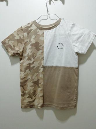 Hnedé maskáčové tričko, george,110