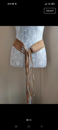 Dámsky kožený opasok, 