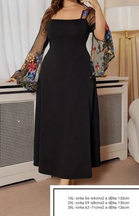 Nadherne spolocenske saty, plus size, xl / xxl / xxxl