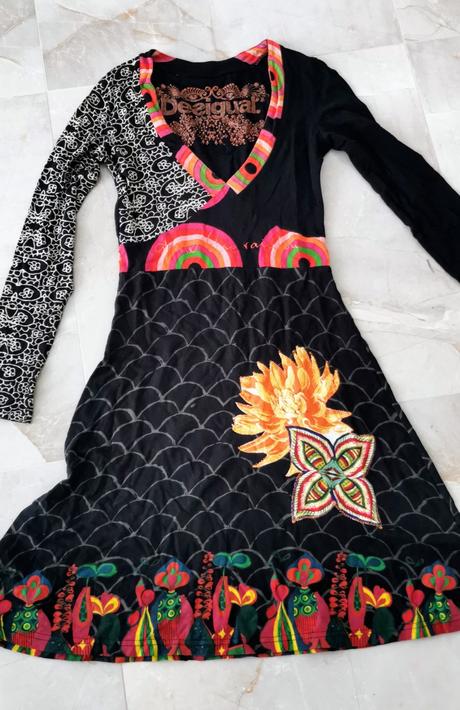 Pestrofarebné šaty, desigual,36