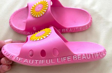 Ružové šľapky do vody, veľ 35, 35