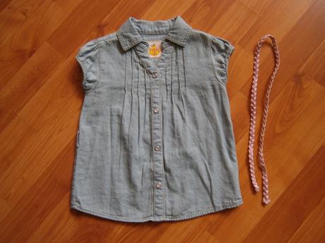 Riflová košielka, c&a,80