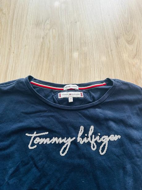 Krásne bavlnené tričko značky tommy hilfiger, tommy hilfiger,140